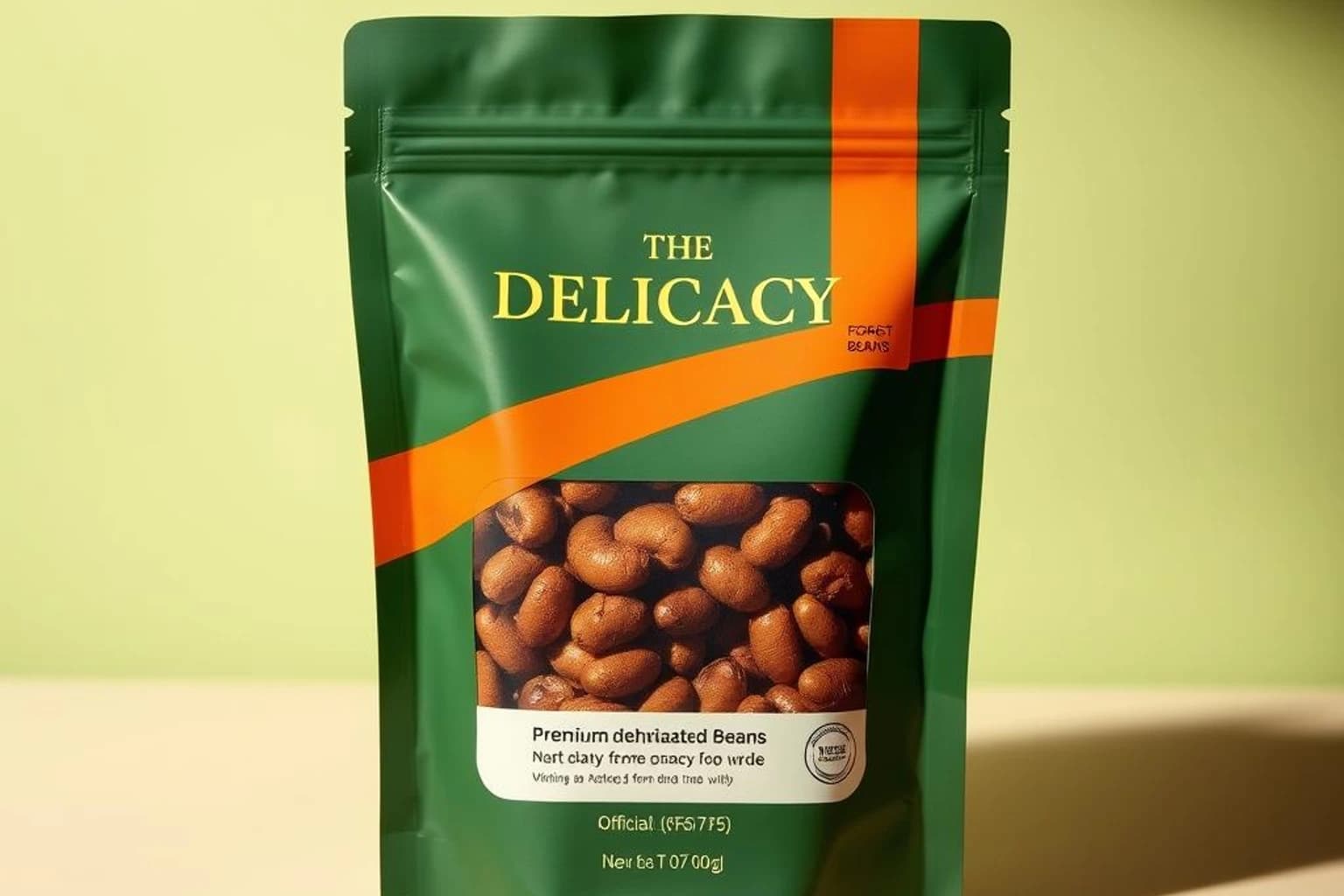 Cold-Processed Beans packaging